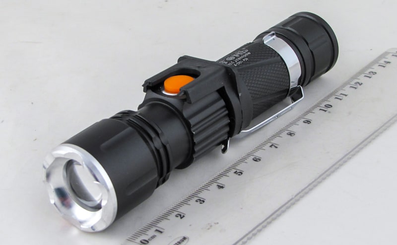Фонарь светодиодный H-3011-P50 (1 мощ., встроен. акк., USB) с магнитом