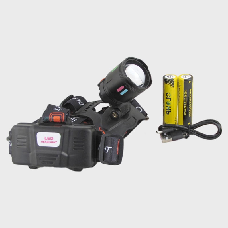 Фонарь налобный HT-3101-PM30-TG (1 ярк., 2 акк., шнур TYPE-C) zoom