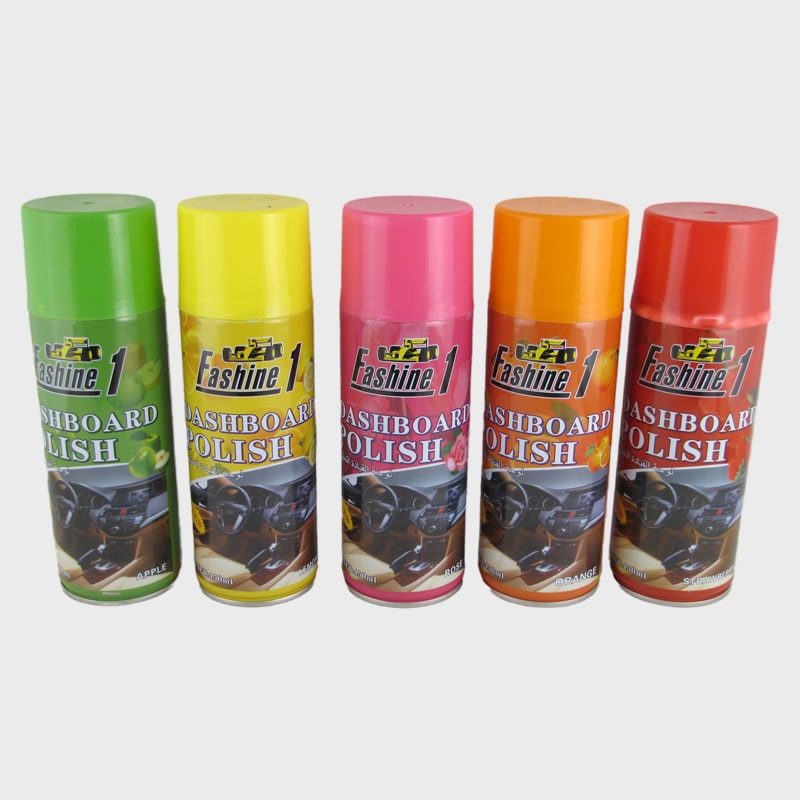 Полироль пластика F-1045-1049 450ml (яблоко, лимон, апельсин, роза, клубника)