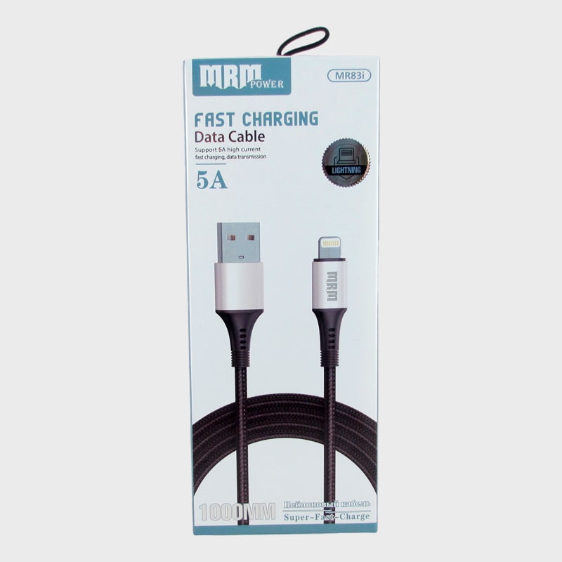 Кабель LIGHTNING 1м MR-83-IP 5A серебристый