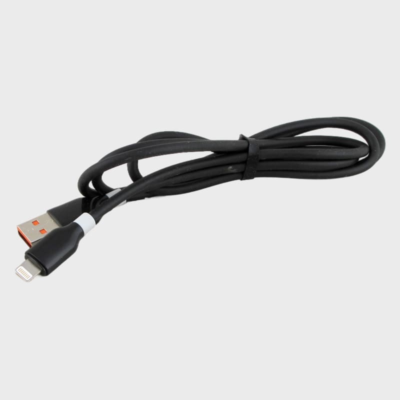 Кабель LIGHTNING 1м G-16-IP силиконовый черный