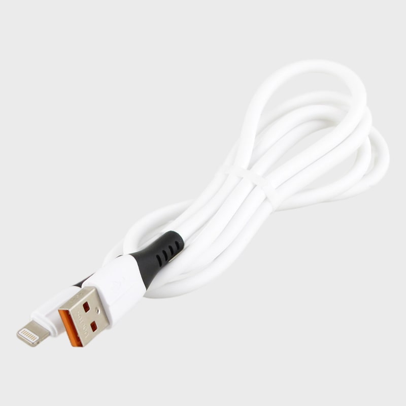 Кабель LIGHTNING 1м R-82-IP силиконовый белый