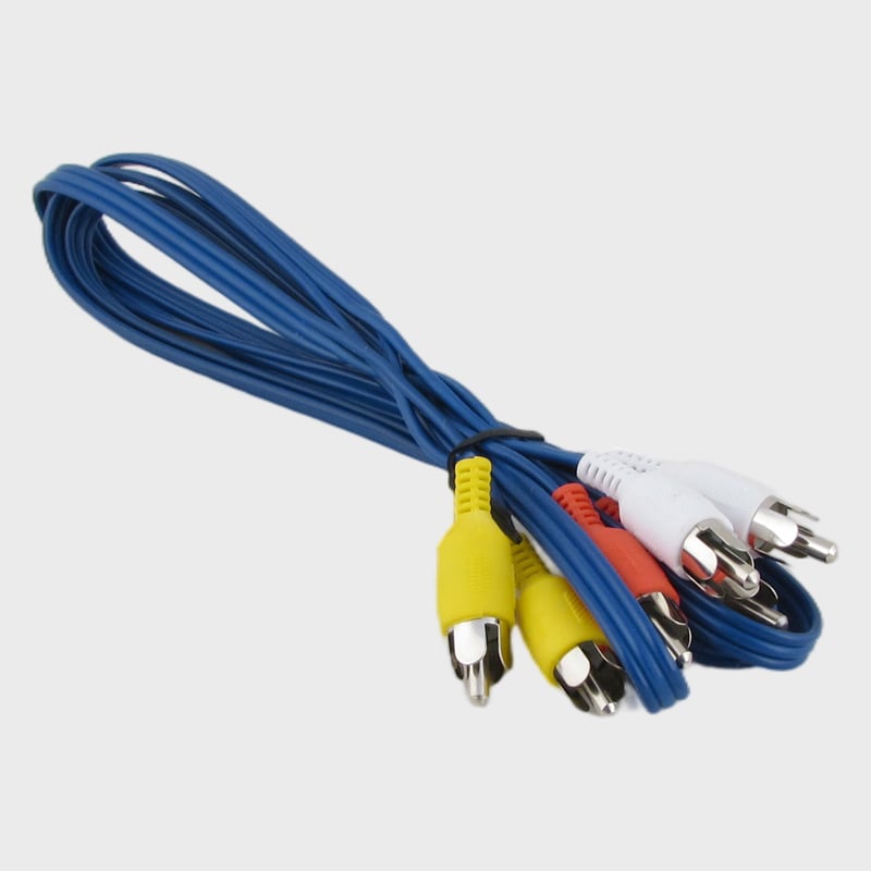 Кабель 3RCA-3RCA 1.2м AV-09A черный