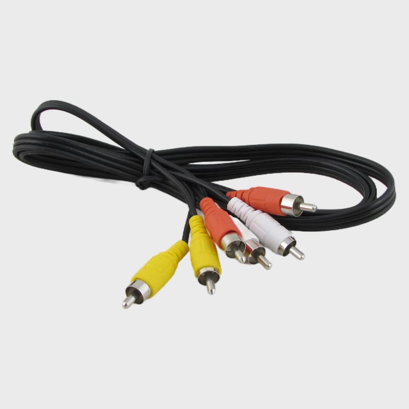 Кабель 3RCA-3RCA 1.2м AV-120 черный