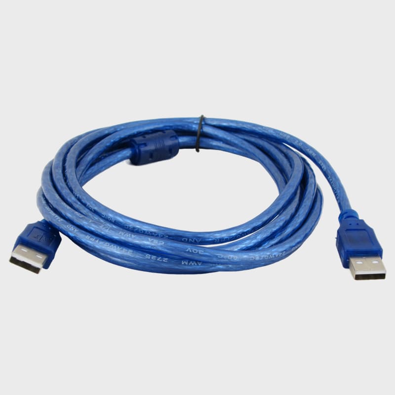 Кабель для соединения USB 2.0 A(M) - A(M) DL-36 (A422)  синий, длина 3м, с фильтром