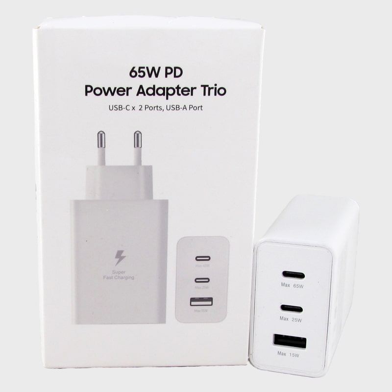Сетевое зарядное устройство T-6530 белый USB 15W + 1PD 65W + 1PD 25W
