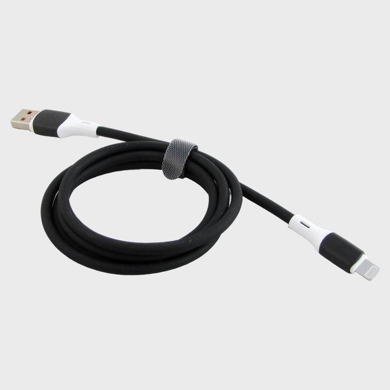 Кабель LIGHTNING 1м DS-79-IP черный 5A силиконовый без упаковки