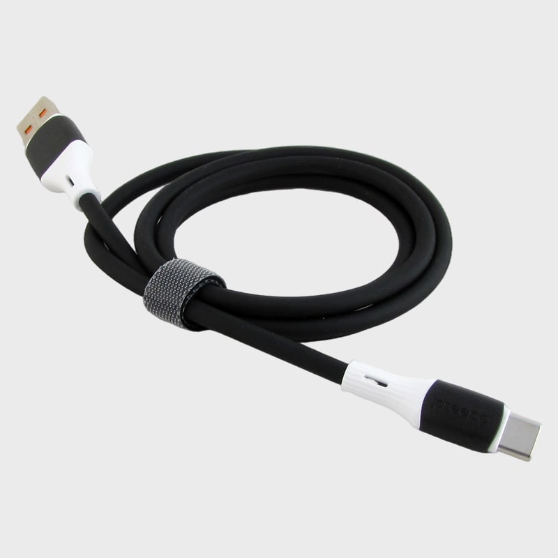 Кабель TYPE-C 1м DS-79-TC черный 5A силиконовый