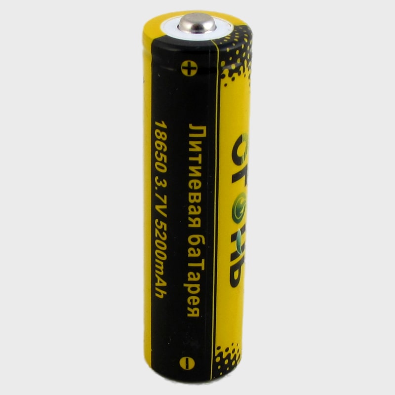 Аккумулятор 18650 5200 mAh (23g) бытовые Огонь