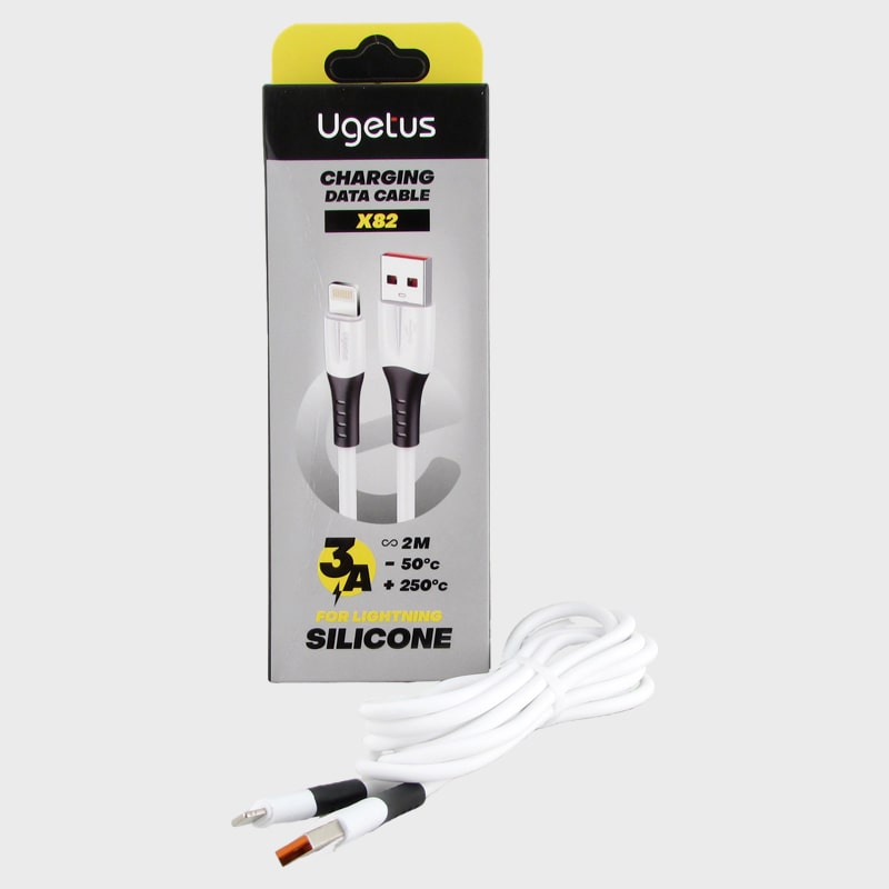Кабель LIGHTNING 2м X-82A-IP силиконовый белый