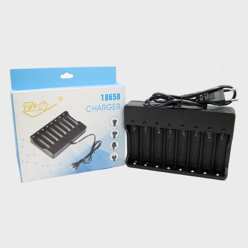 Зарядное устройство для 8-и аккумуляторов 18650 HD-088A в коробке