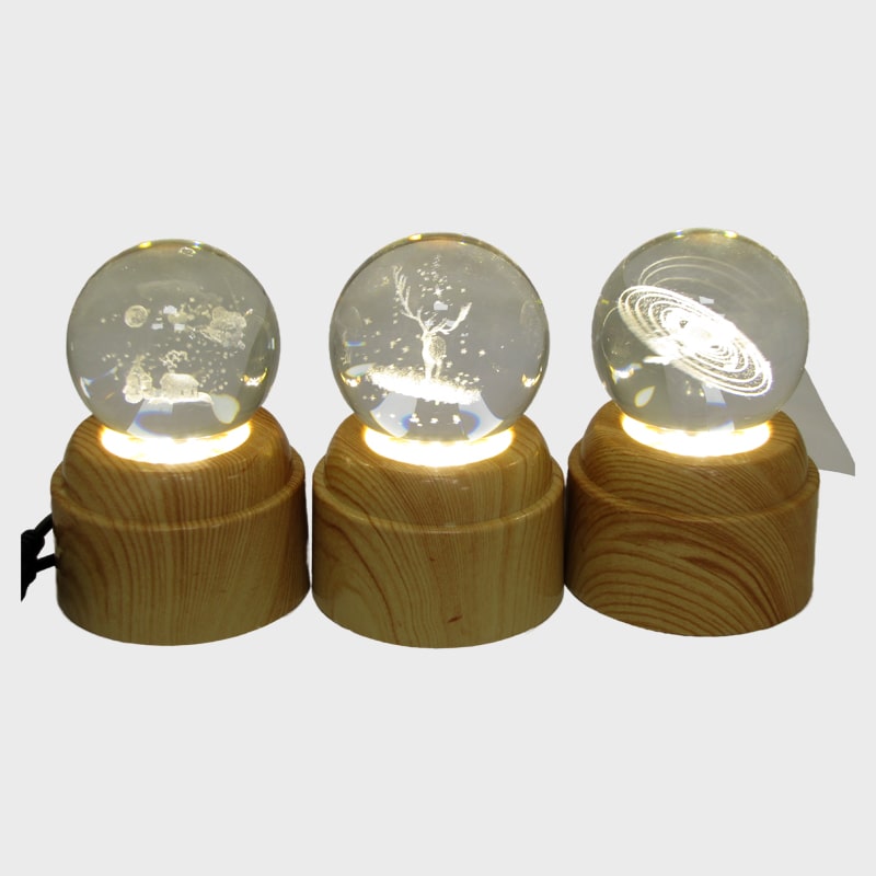 Светильник настольный шар 6 см (Космос) 2503 крутящийся с подсветкой