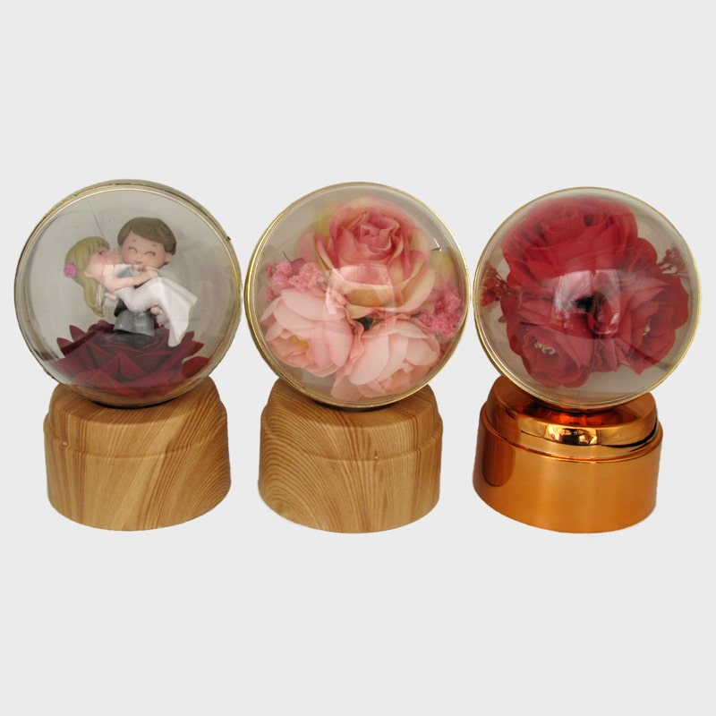 Светильник настольный светодиодный А-1 (пионы/розы) крутящийся 