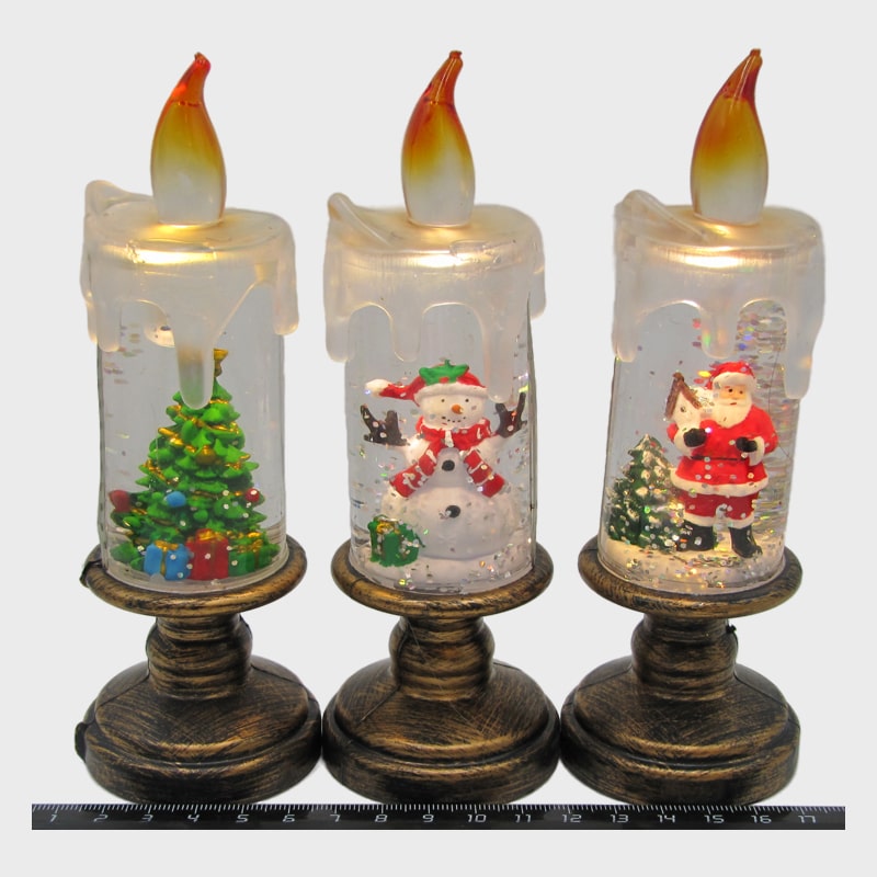 Новогодний фонарь  малый A-20 (подсвечник) 16см 