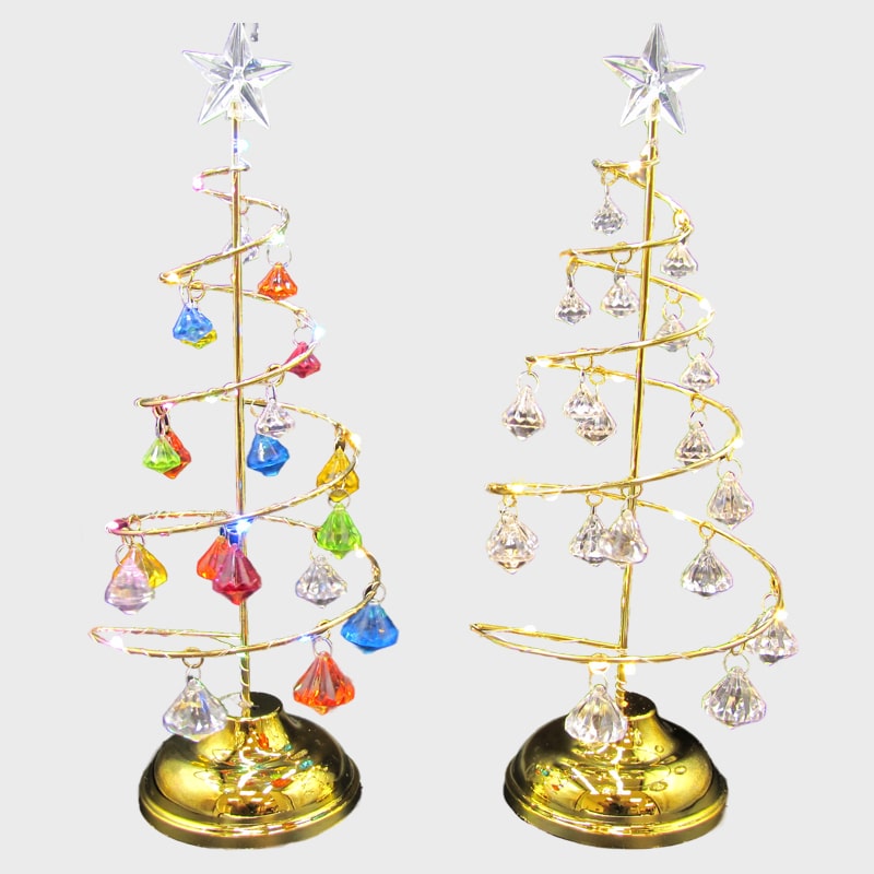 Светильник настольный светодиодный  (Ель) спираль 33 см