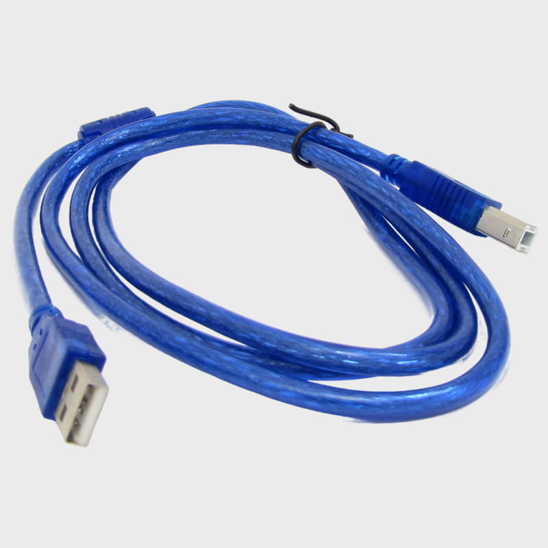 Кабель для принтера 1,5м DL-46 (A5524) USB 2.0 A(M) - B(M) синий, с фильтром