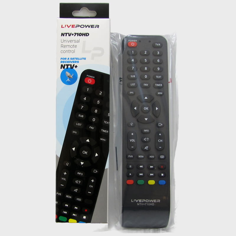 Пульт универсальный ТВ NTV+710HD для НТВ+