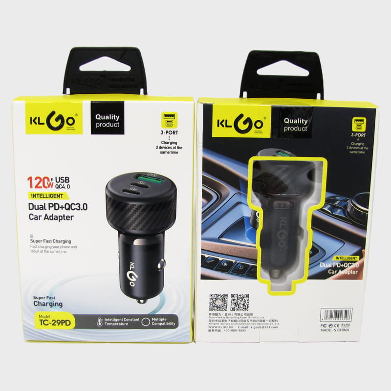 Зарядное устройство (USB+2PD) 5V 3A TC-29PD черный QC 3.0 + 2PD 120W быстрая зарядка