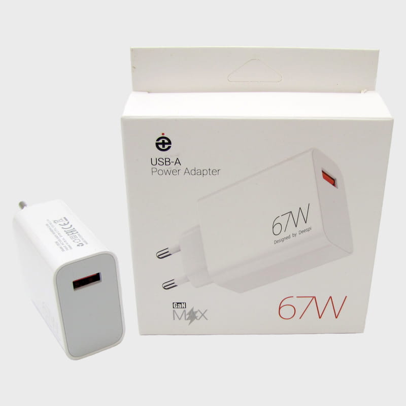 Сетевое зарядное устройство 5V 67W 1USB DE-06 Deespi