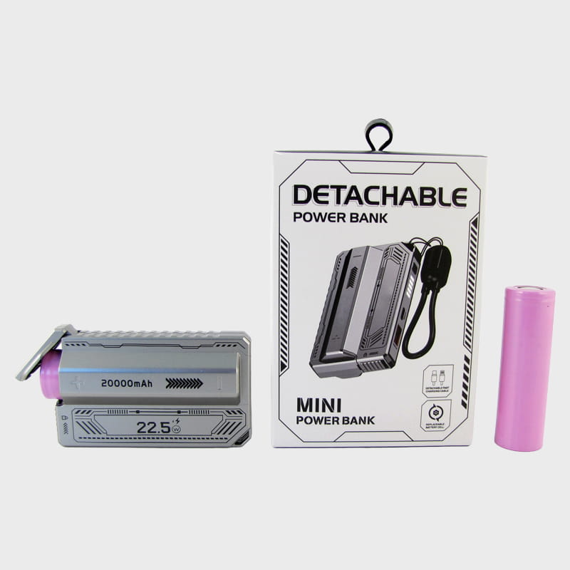 PowerBank брелок JK 111 20000mAh сменный аккумулятор индикатор заряда 3 в 1