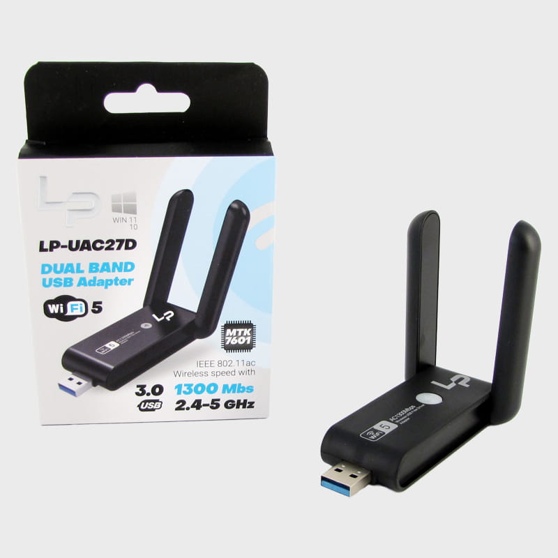 Адаптер USB-WiFi LP-UAC27D 1300Mbps USB3.0 2-х диапазонный