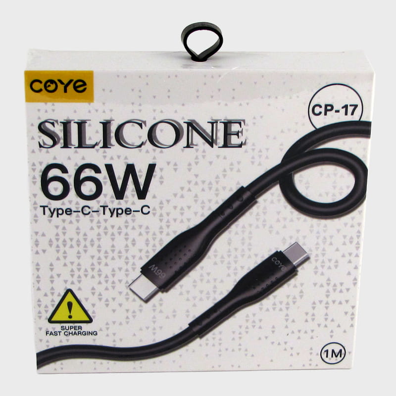 Кабель TYPE-C - TYPE-C 1м CP-17-TC 66W силиконовый